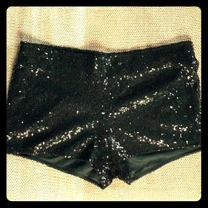 Sequin shorts